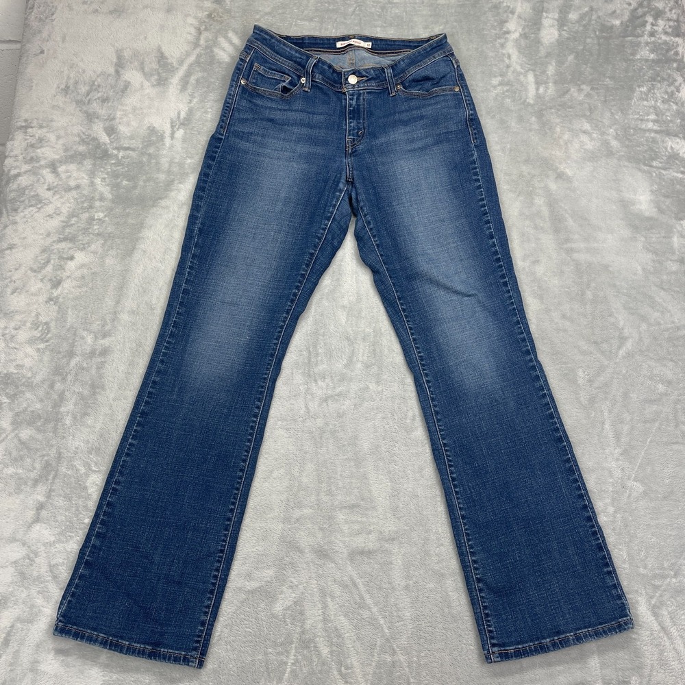 Levi's Jeans Womens 10M (30x32) Blue Denim 529 Curvy Bootcut Leg Faded Grunge